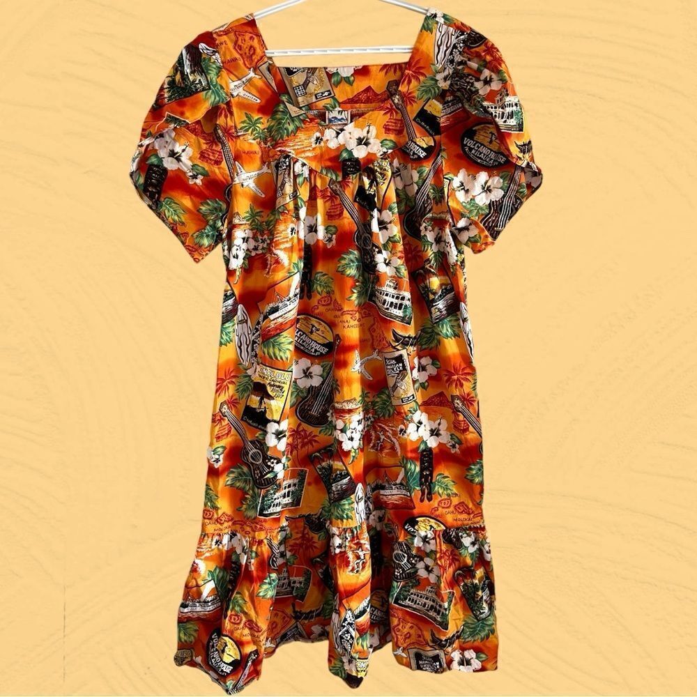 Vintage Hawaiian muumuu dress